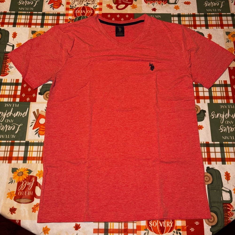 US Polo Assn Red T-Shirt with Logo